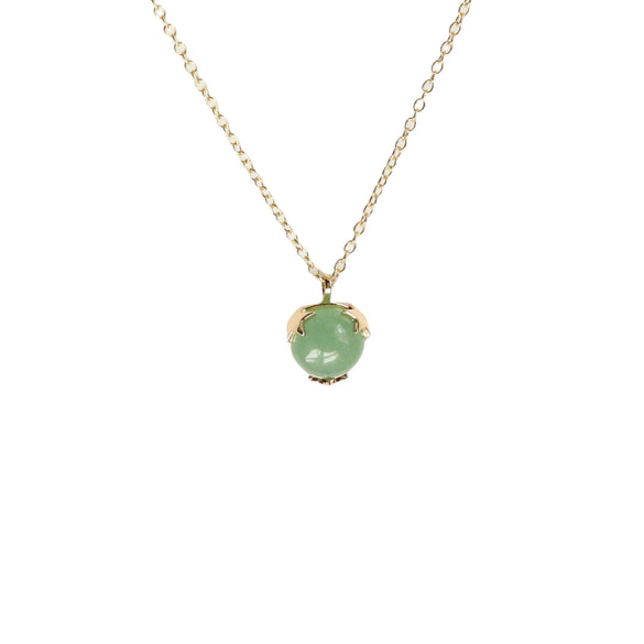 Wholesale Minimalist Geometric Natural Stone Stainless Steel And Titanium Steel Necklace With Chopin Chain Electroplated In 14K True Gold Color Preservation For Unisex