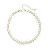 Wholesale Minimalist Geometric Pearl O Chain Handmade Clavicle Necklace Jewelry For Female