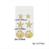 Wholesale Minimalist Geometric Plastic And Steel Electroplated Earrings Set For Women