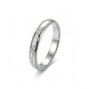 Wholesale Minimalist Geometric Rose Embossed Titanium Steel Electroplated Ring For Women