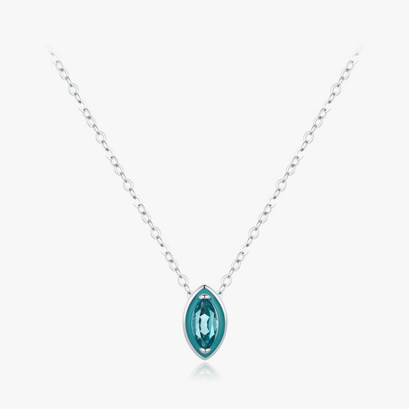 Wholesale Minimalist Geometric S925 Sterling Silver Clavicle Necklace For Girls