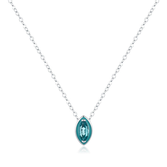 Wholesale Minimalist Geometric S925 Sterling Silver Clavicle Necklace For Girls