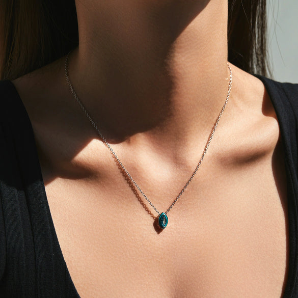 Wholesale Minimalist Geometric S925 Sterling Silver Clavicle Necklace For Girls