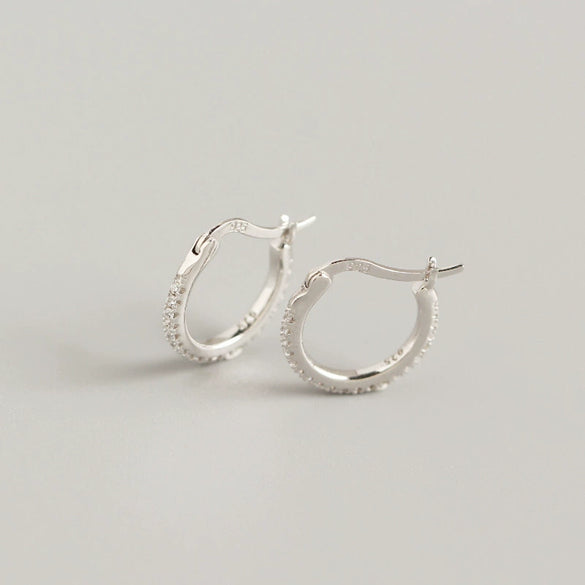 Wholesale Minimalist Geometric S925 Sterling Silver Electroplated Earrings