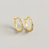 Wholesale Minimalist Geometric S925 Sterling Silver Electroplated Earrings