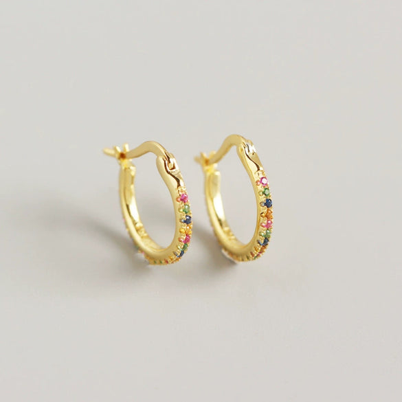 Wholesale Minimalist Geometric S925 Sterling Silver Electroplated Earrings