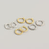 Wholesale Minimalist Geometric S925 Sterling Silver Electroplated Earrings