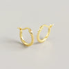 Wholesale Minimalist Geometric S925 Sterling Silver Electroplated Earrings