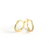 Wholesale Minimalist Geometric S925 Sterling Silver Electroplated Earrings