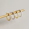 Wholesale Minimalist Geometric S925 Sterling Silver Electroplated Earrings