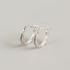 Wholesale Minimalist Geometric S925 Sterling Silver Electroplated Earrings