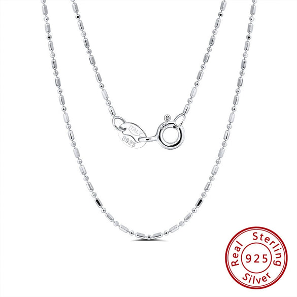 Wholesale Minimalist Geometric S925 Sterling Silver Necklace With Electroplating Treatment