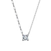 Wholesale Minimalist Geometric S925 Sterling Silver Necklace With Zircon Pendant For Women