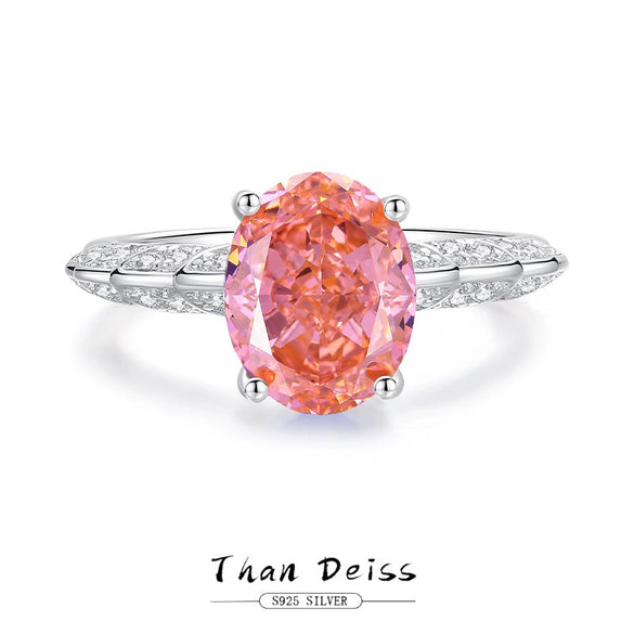 Wholesale Minimalist Geometric S925 Sterling Silver Ring For Women With Simulation Gemstone And High Carbon Diamond
