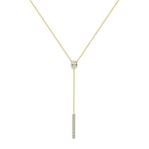 Wholesale Minimalist Geometric 925 Silver Electroplated Cross Chain Necklace For Women