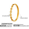 Wholesale Minimalist Geometric Square Grid Oil Drip Buckle Stainless Steel Electroplated Bracelet Set