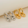 Wholesale Minimalist Geometric Stainless Steel Earrings With Electroplating