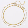 Wholesale Minimalist Geometric Stainless Steel 18K Gold Plated Electroplated Women's Clavicle Necklace