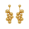 Wholesale Minimalist Geometric Stainless Steel 18K Gold Plated Round Bead Tassel Earrings For Women