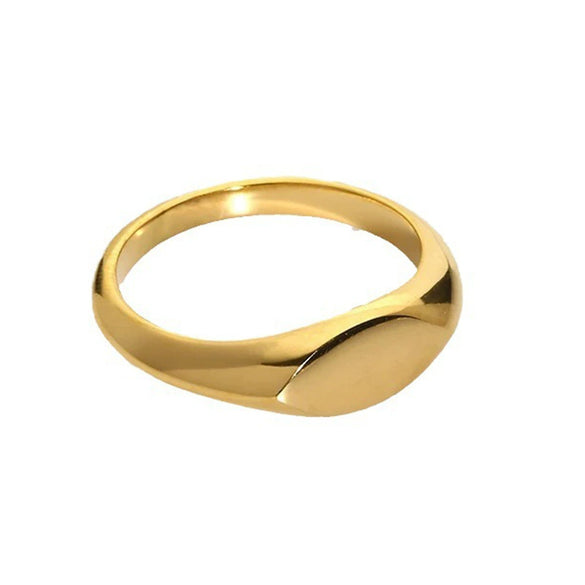 Wholesale Minimalist Geometric Stainless Steel 18K Goldplated Ring For Women