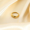Wholesale Minimalist Geometric Stainless Steel 18K Goldplated Ring For Women