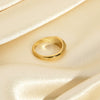 Wholesale Minimalist Geometric Stainless Steel 18K Goldplated Ring For Women