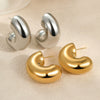 Wholesale Minimalist Geometric Stainless Steel Ushaped Electroplated Earrings For Women