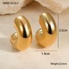 Wholesale Minimalist Geometric Stainless Steel Ushaped Electroplated Earrings For Women