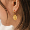 Wholesale Minimalist Geometric Star Shape Diamond Stainless Steel Earrings For Women