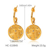 Wholesale Minimalist Geometric Star Shape Diamond Stainless Steel Earrings For Women