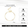 Wholesale Minimalist Geometric 925 Sterling Silver Freshwater Cultured Pearl Bracelet With 14K Gold Plating Jewelry