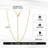 Wholesale Minimalist Geometric 925 Sterling Silver Necklace With Electroplating And 3 Bead Chain