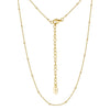 Wholesale Minimalist Geometric 925 Sterling Silver Necklace With Electroplating And 3 Bead Chain