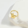 Wholesale Minimalist Geometric Tie Pattern Copper Ring For Women