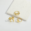 Wholesale Minimalist Geometric Tie Pattern Copper Ring For Women
