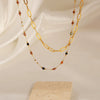 Wholesale Minimalist Geometric Titanium Steel Gold Plated Pendant Necklace For Women