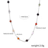 Wholesale Minimalist Geometric Titanium Steel Gold Plated Pendant Necklace For Women