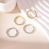 Wholesale Minimalist Geometric Titanium Steel Hoop Earrings With Electroplating Unisex Style