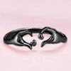 Wholesale Minimalist Heart Shape Copper Ring With Electroplating For Female