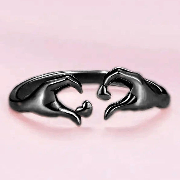 Wholesale Minimalist Heart Shape Copper Ring With Electroplating For Female