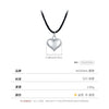Wholesale Minimalist Heart Shape 925 Sterling Silver Pendant Clavicle Chain For Women With Diamond Design