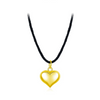 Wholesale Minimalist Heart Shape 925 Sterling Silver Pendant Clavicle Chain For Women With Diamond Design