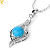 Wholesale Minimalist Heart Shaped Natural Crystal Stone And Zircon Silver Clavicle Pendant Necklace