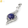 Wholesale Minimalist Heart Shaped Natural Crystal Stone And Zircon Silver Clavicle Pendant Necklace