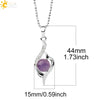 Wholesale Minimalist Heart Shaped Natural Crystal Stone And Zircon Silver Clavicle Pendant Necklace