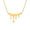 Wholesale Minimalist Hiphop Hornshaped Real Gold Plated Titanium Steel Snake Bone Chain Necklace For Women
