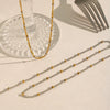 Wholesale Minimalist Ins Style Geometric Stainless Steel Oshaped Clavicle Chain Necklace For Women With Pvd Furnace Vacuum Real Gold Plating