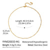 Wholesale Minimalist Ins Style Geometric Stainless Steel Oshaped Clavicle Chain Necklace For Women With Pvd Furnace Vacuum Real Gold Plating