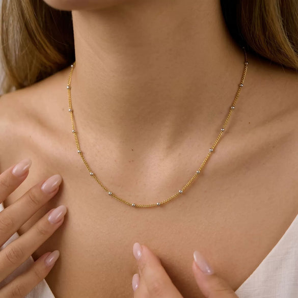 Wholesale Minimalist Ins Style Geometric Stainless Steel Oshaped Clavicle Chain Necklace For Women With Pvd Furnace Vacuum Real Gold Plating