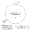 Wholesale Minimalist Ins Style Geometric Stainless Steel Oshaped Clavicle Chain Necklace For Women With Pvd Furnace Vacuum Real Gold Plating